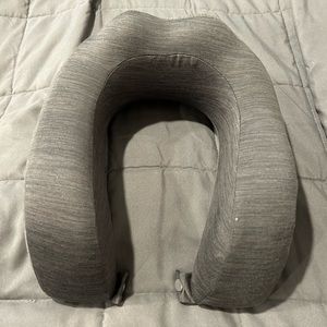 Gray neck pillow